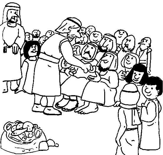 clipart of jesus feeding the five thousand - photo #44